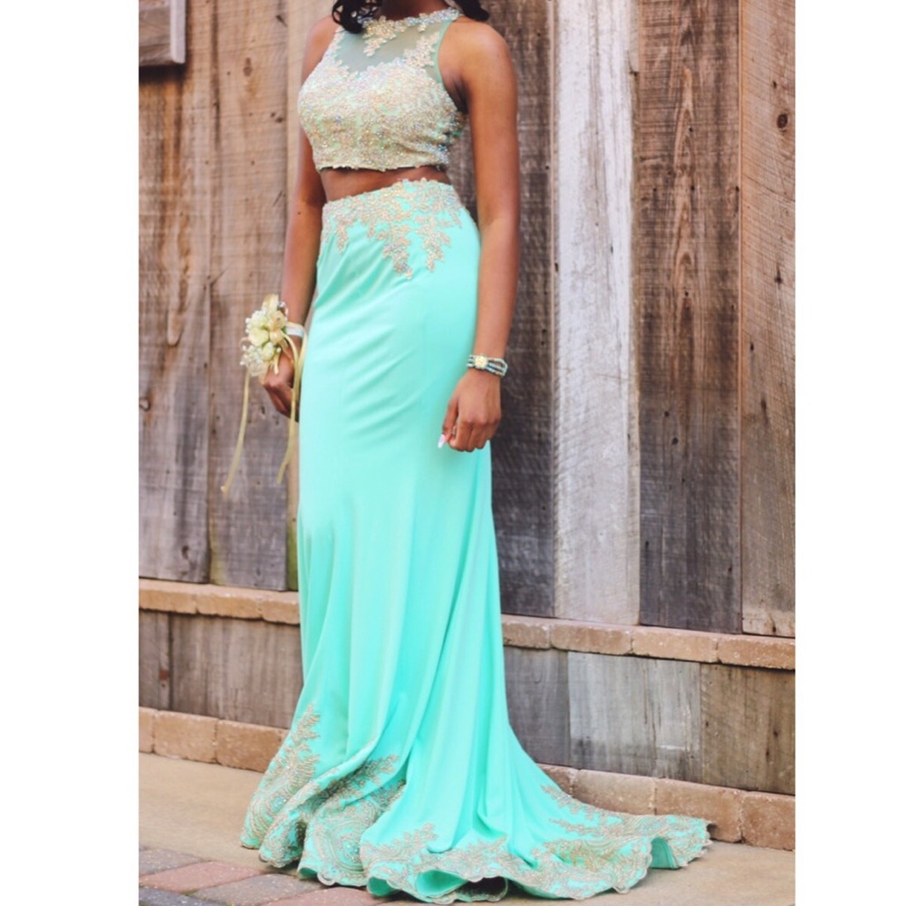 Two piece formal dress
